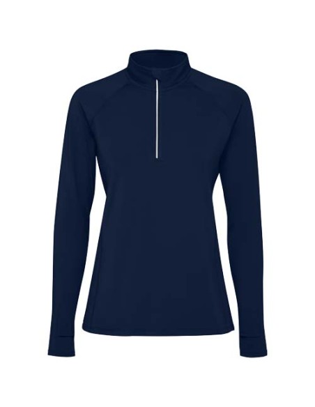 Felpa a maniche lunghe con mezza zip per donna da 200 g/m² Estambul