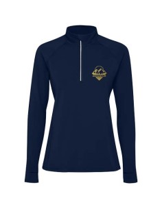 Felpa a maniche lunghe con mezza zip da donna Estambul