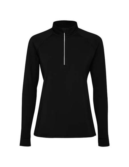 Felpa a maniche lunghe con mezza zip per donna da 200 g/m² Estambul
