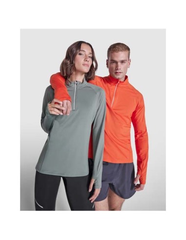 Felpa a maniche lunghe con mezza zip da donna Estambul