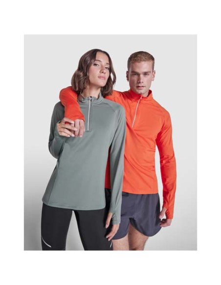 Felpa a maniche lunghe con mezza zip da donna Estambul