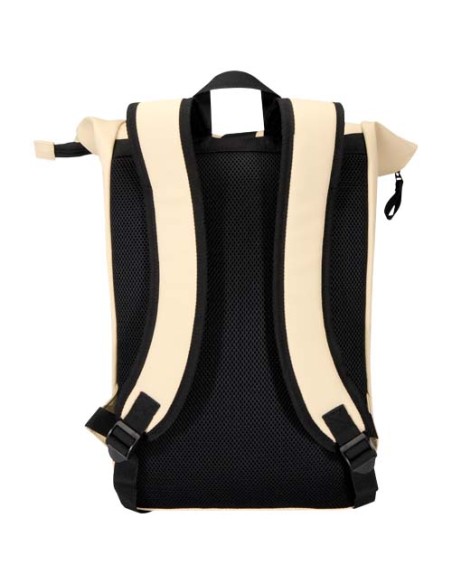 Zaino roll-top per portatile da 15" in materiale riciclato certificato GRS da 18 litri Resi Plus