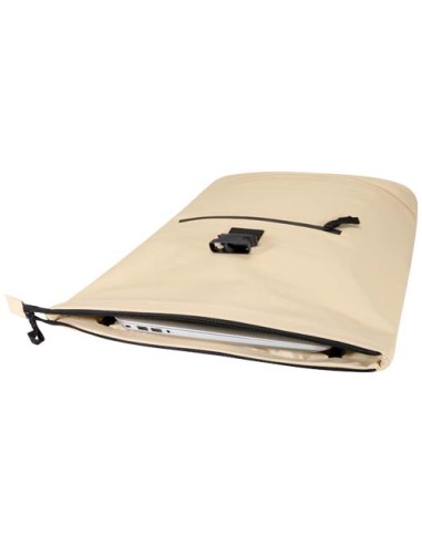 Zaino roll-top per portatile da 15" in materiale riciclato certificato GRS da 18 litri Resi Plus
