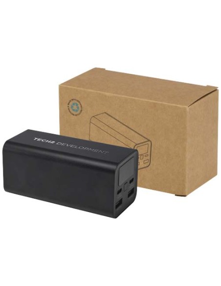 Power bank in alluminio riciclato certificato RCS da 20.000 mAh e 70 W Acamar