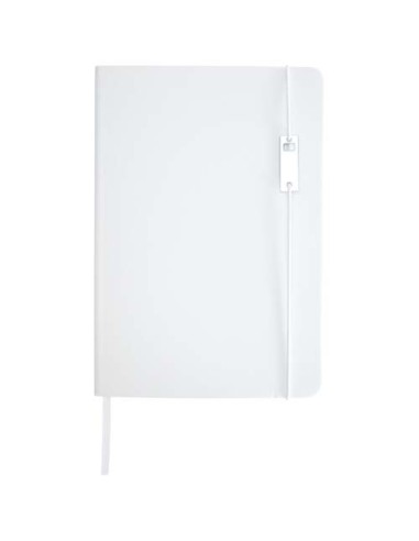 Set con blocco note formato A5 con copertina rigida e penna roller Legato Elegance