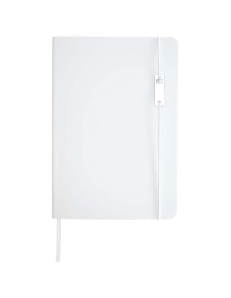 Set con blocco note formato A5 con copertina rigida e penna roller Legato Elegance