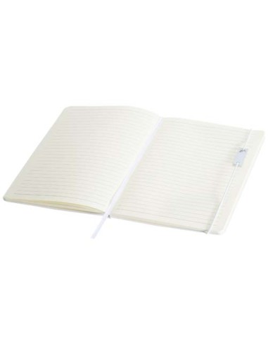 Set con blocco note formato A5 con copertina rigida e penna roller Legato Elegance