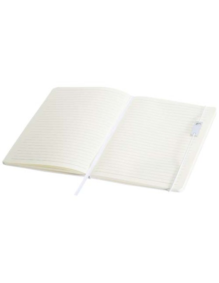 Set con blocco note formato A5 con copertina rigida e penna roller Legato Elegance