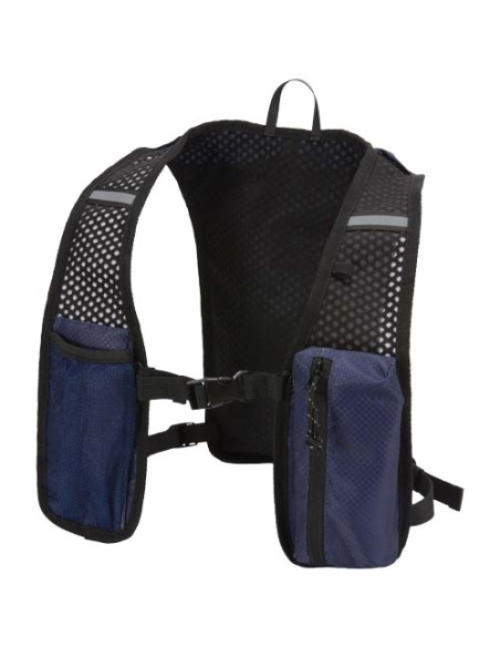 Gilet per la corsa in materiale riciclato certificato GRS con zainetto per l'idratazione da 5 litri Nomad