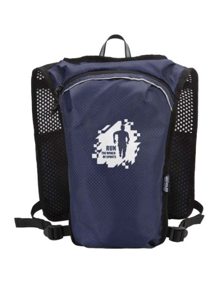 Gilet per la corsa in materiale riciclato certificato GRS con zainetto per l'idratazione da 5 litri Nomad
