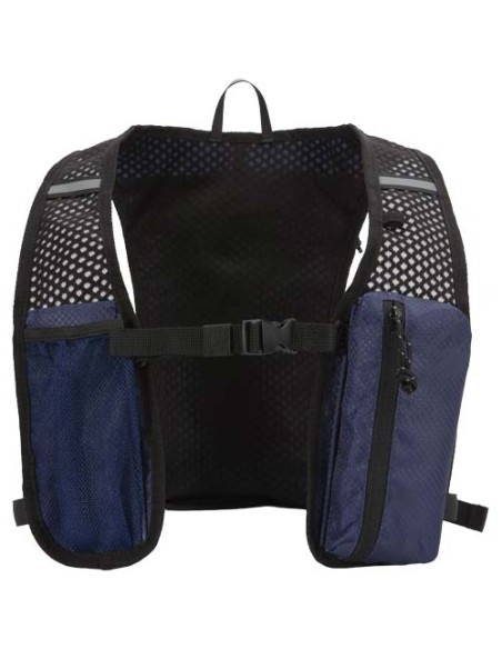 Gilet per la corsa in materiale riciclato certificato GRS con zainetto per l'idratazione da 5 litri Nomad