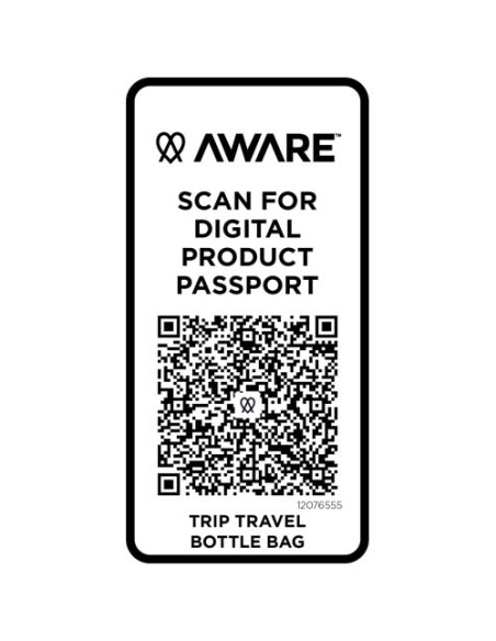 Borsa da viaggio per bottiglie in materiale riciclato da 2 litri Trip Aware™