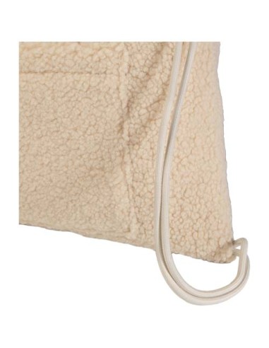 Zaino con cordoncino in sherpa riciclato certificato GRS da 9 litri Bear