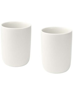 Set di 2 bicchieri in ceramica con finitura opaca da 350 ml Male