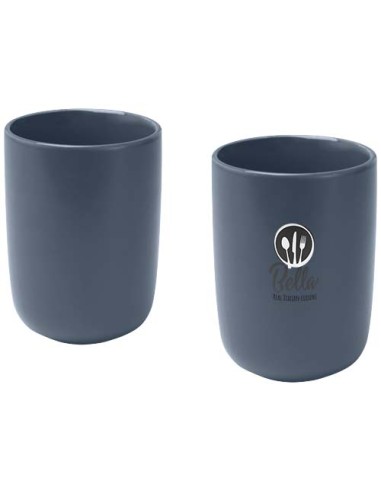 Set di 2 bicchieri in ceramica con finitura opaca da 350 ml Male