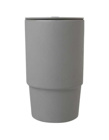 Tazza in ceramica da 450 ml con coperchio in plastica Carter