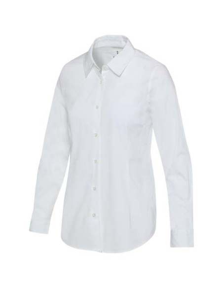 Camicia in tessuto di popeline da donna Carnelian