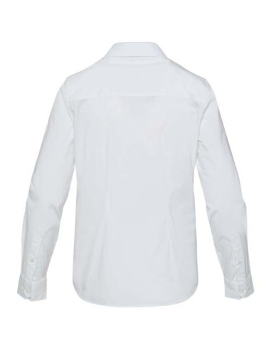 Camicia in tessuto di popeline da donna Carnelian