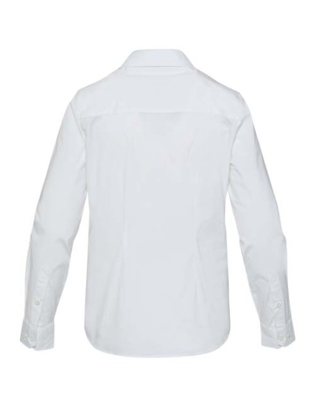 Camicia in tessuto di popeline da donna Carnelian