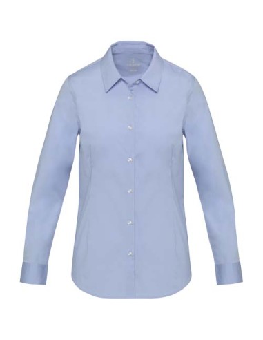 Camicia in tessuto di popeline da donna Carnelian