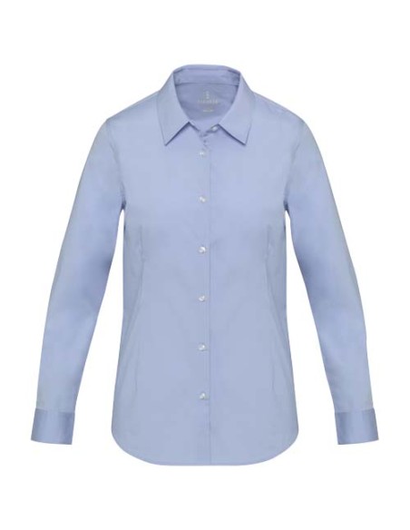 Camicia in tessuto di popeline da donna Carnelian