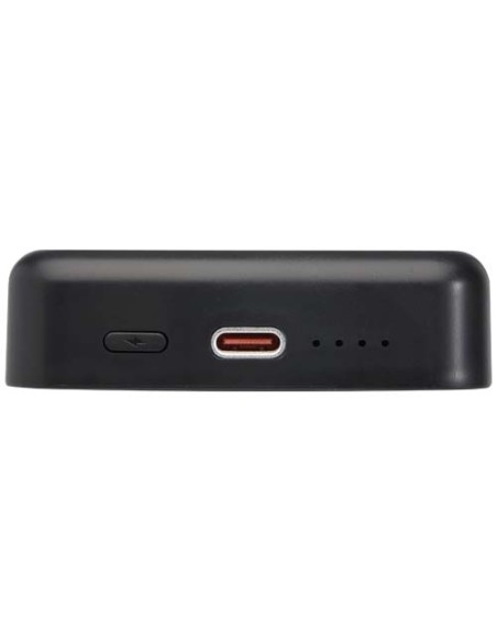 Power bank magnetico wireless da 10.000 mAh e 15 W con 20 W PD in plastica riciclata Acrab