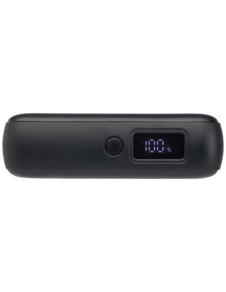 Power bank per tablet da 10.000 mAh e 35 W con cavo Tipo-C integrato in plastica riciclata Acrux