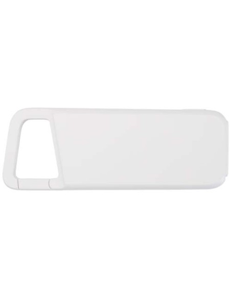 Power bank impermeabile in plastica riciclata da 5.000 mAh e 12 W con moschettone Alkes