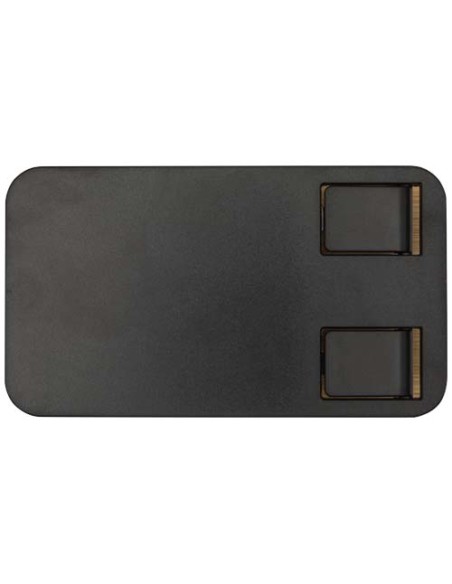 Supporto per telefono da tavolo pieghevole in plastica riciclata con dettagli in bambù Alfirk Supporto per telefono da tavolo pieghevole in plastica riciclata con dettagli in bambù Alfirk