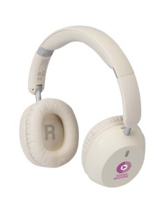 Cuffie over-ear pieghevoli in plastica riciclata con funzione ANC e ENC Hoggar