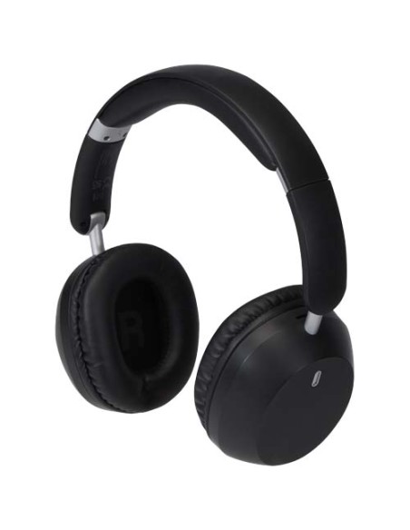 Cuffie over-ear pieghevoli in plastica riciclata con funzione ANC e ENC Hoggar