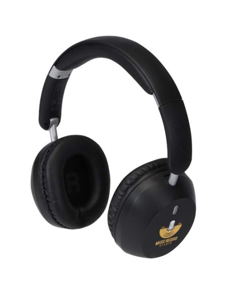 Cuffie over-ear pieghevoli in plastica riciclata con funzione ANC e ENC Hoggar