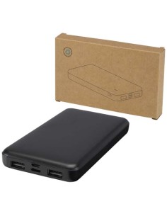 Power bank da 10.000 mAh e 10 W in plastica riciclata Intan
