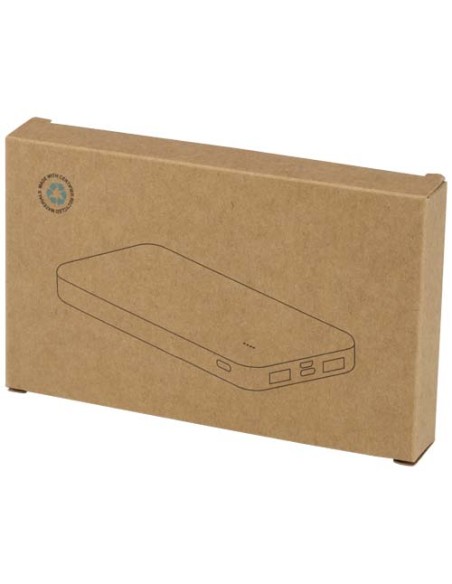 Power bank da 10.000 mAh e 10 W in plastica riciclata Intan