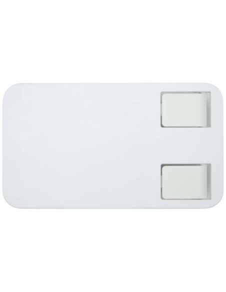 Supporto per telefono pieghevole in plastica riciclata con supporto da tavolo in metallo Alhena Supporto per telefono pieghevole in plastica riciclata con supporto da tavolo in metallo Alhena