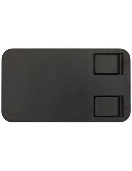 Supporto per telefono pieghevole in plastica riciclata con supporto da tavolo in metallo Alhena Supporto per telefono pieghevole in plastica riciclata con supporto da tavolo in metallo Alhena