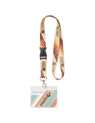 Lanyard Bucks con stampa in sublimazione e fibbia di sicurezza