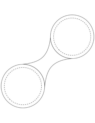 Piccola calamita catarifrangente rotonda in PVC RFX™