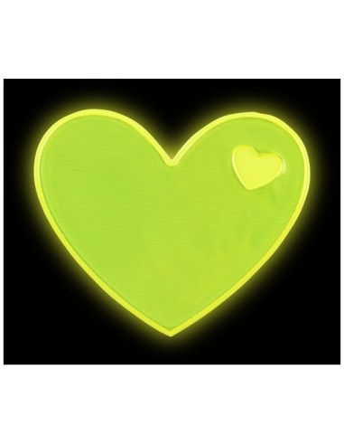 Adesivo riflettente a forma di cuore