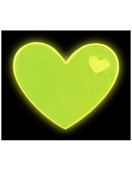 Adesivo riflettente a forma di cuore