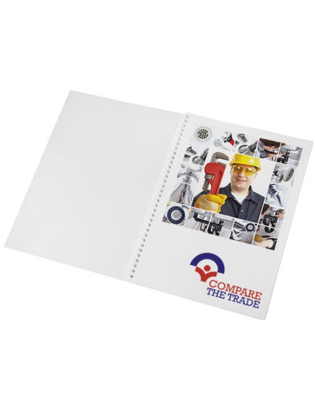Notebook A4 spiralato Desk-Mate® con copertina in PP