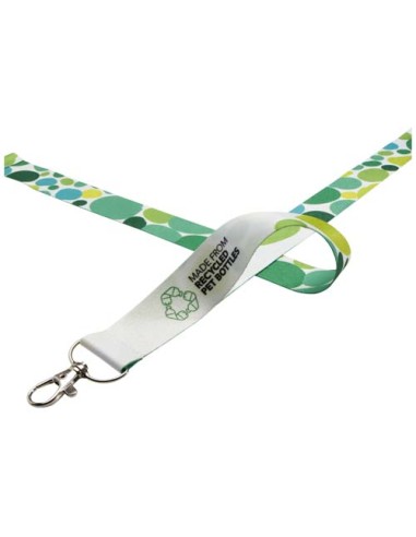 Lanyard Addie in PET riciclato con stampa in sublimazione e sgancio di sicurezza