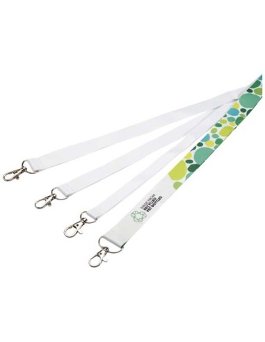 Lanyard Addie in PET riciclato con stampa in sublimazione e sgancio di sicurezza