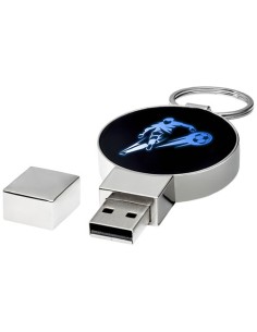 USB rotonda con logo luminoso