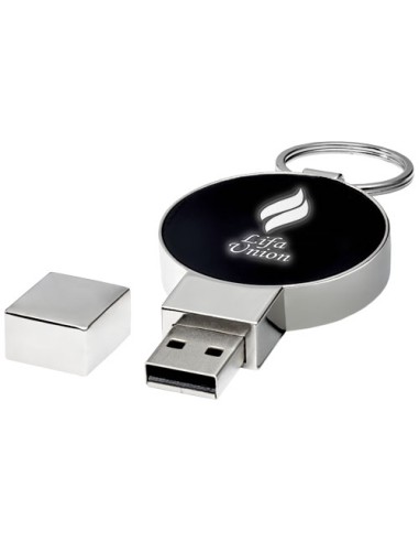USB rotonda con logo luminoso