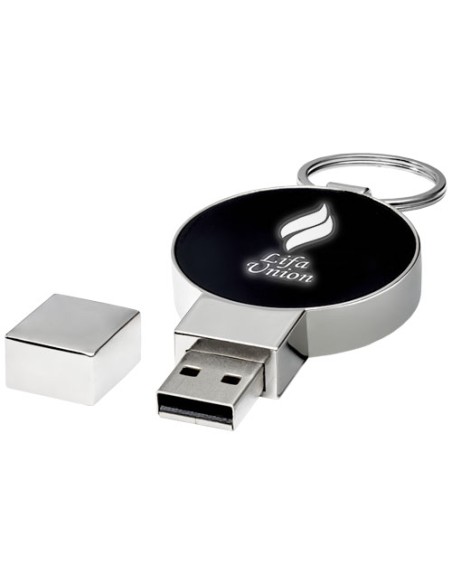 USB rotonda con logo luminoso