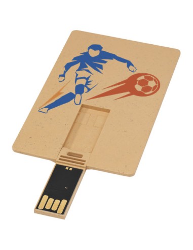 USB carta di credito con scocca biodegradabile