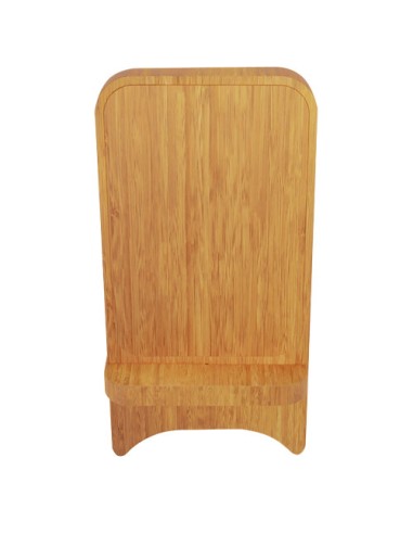 Supporto per telefono in legno con ricarica wireless da 10 W e logo luminoso SCX.design W26
