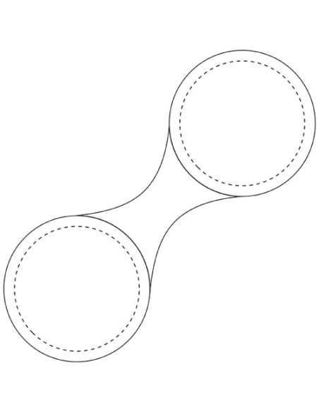 Piccola calamita catarifrangente rotonda in TPU RFX™