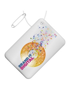 Gancio catarifrangente piccolo rettangolare in PVC con catenella RFX™